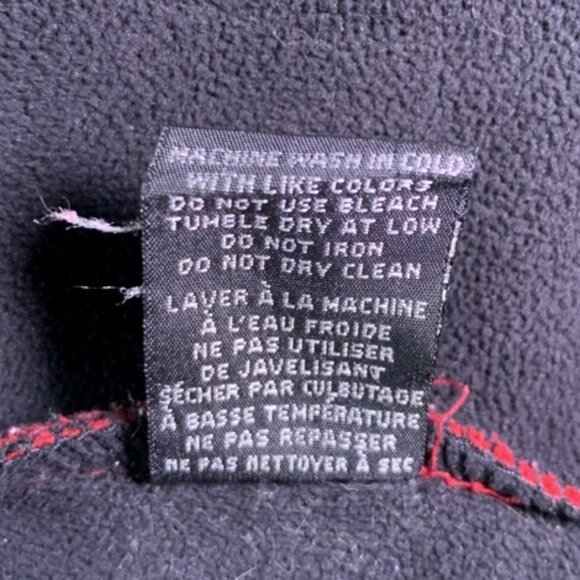 BC Clothing Lined Red Fleece Zip-Up Jacket SMALL - Picture 5 of 8